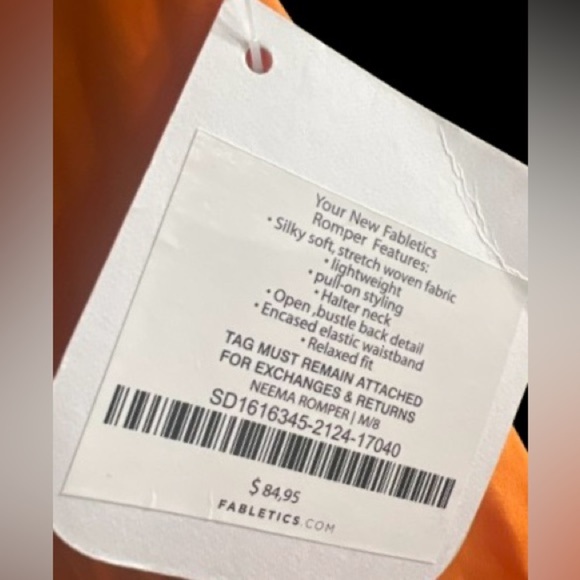 NWT, Fabletics Neema Romper, Sz Med - Picture 4 of 5